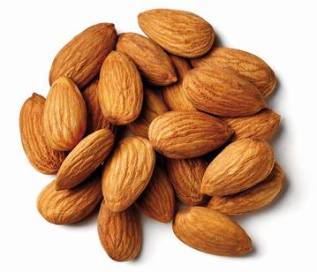 Raw almond dry fruits without shell