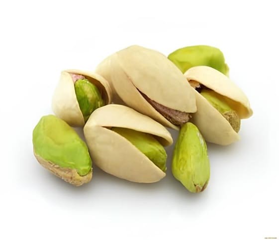 Pistachio A close-up of pistachios in their shells.