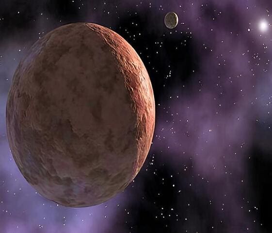 Makemake A large brown dwarf planet Makemake in the sky.
