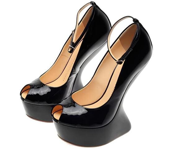 Heel-less Ankle Strap Peep-Toe Platform Heel-less Ankle Strap Peep-Toe Platform