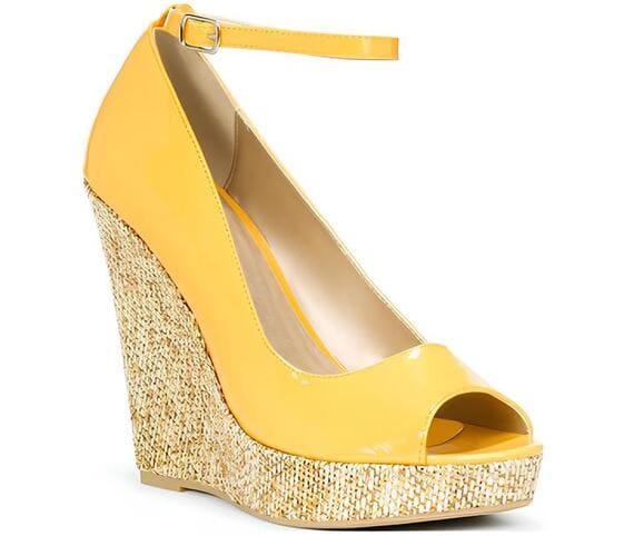 Peep-Toe Ankle Strap Platform Wedge Peep-Toe Ankle Strap Platform Wedge