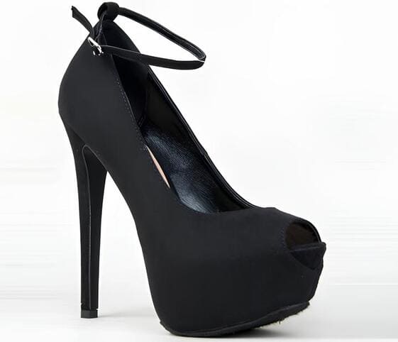 Peep-Toe Ankle Strap Platform Peep-Toe Ankle Strap Platform