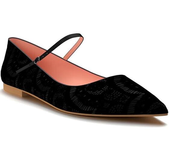 Pointed Toe Mary Jane Flats Pointed Toe Mary Jane Flats
