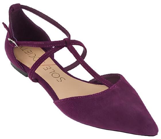 Pointed Toe T-strap Flats Pointed Toe T-strap Flats