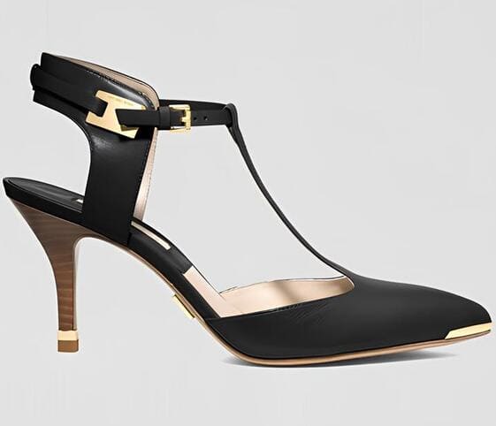 Pointed-Toe T-strap Heels Pointed-Toe T-strap Heels